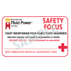 Picture of Fluid Injection Safety Cards -50 pack