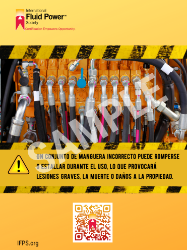 Picture of SPANISH - Hose Assembly Safety Poster
