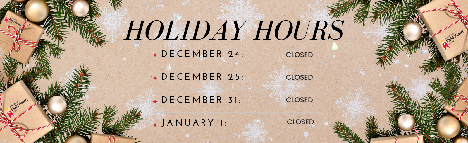 Holiday Hours